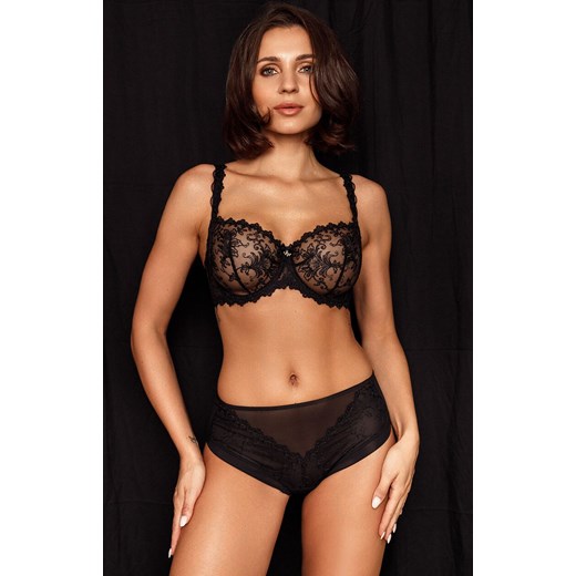 Klasyczne figi damskie czarne Romance LV-F20, Kolor czarny, Rozmiar L, Le Vernis ze sklepu Intymna w kategorii Majtki damskie - zdjęcie 187377990