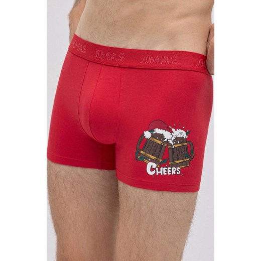 Bokserki męskie świąteczne CHRISTMAS 20435, Kolor czerwony, Rozmiar L, YSABEL MORA ze sklepu Intymna w kategorii Majtki męskie - zdjęcie 187378052