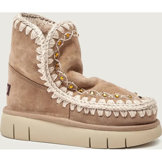 MOU Śniegowce Bounce | zamsz | z dodatkiem wełny ze sklepu Gomez Fashion Store w kategorii Śniegowce damskie - zdjęcie 187378691