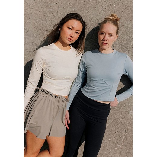 Rethinkit Koszulka &quot;Nice&quot; w kolorze beżowym Rethinkit L wyprzedaż Limango Polska