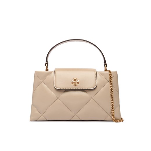 Tory Burch Torebka Kira Diamond Quilt East-West Top Handle 174999 Beżowy ze sklepu MODIVO w kategorii Torebki damskie - zdjęcie 187379404