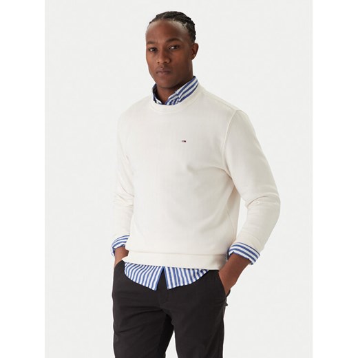Tommy Jeans Bluza DM0DM20741 Écru Regular Fit ze sklepu MODIVO w kategorii Bluzy męskie - zdjęcie 187379410