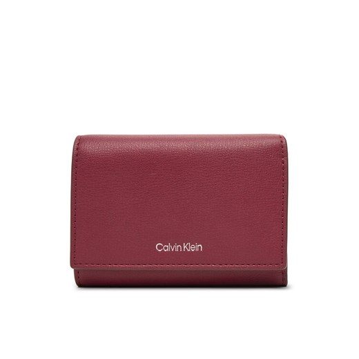 Calvin Klein Portfel Foil Logo Trifold W/ Zip Pocket LV04F1117G Różowy ze sklepu MODIVO w kategorii Portfele damskie - zdjęcie 187379463