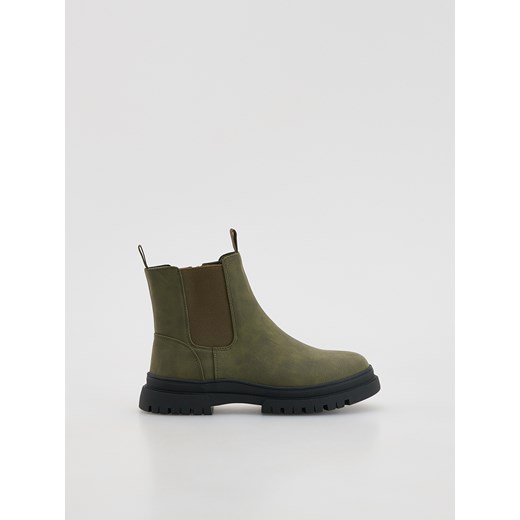 Reserved - Klasyczne botki - zielony ze sklepu Reserved w kategorii Buty trekkingowe dziecięce - zdjęcie 187380930