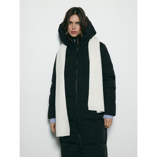 Reserved - Szalik z domieszką kaszmiru - kremowy ze sklepu Reserved w kategorii Szaliki i chusty damskie - zdjęcie 187381283