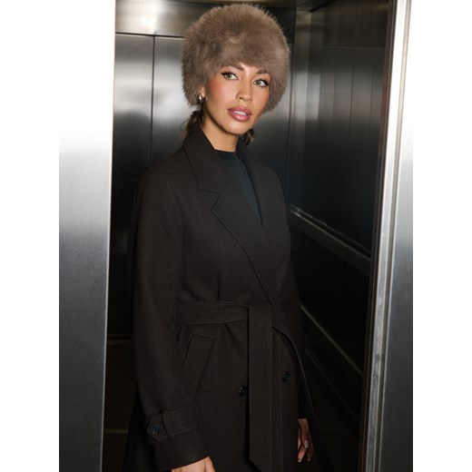 Sinsay - Czapka z imitacji futra - brązowy Sinsay One Size Sinsay