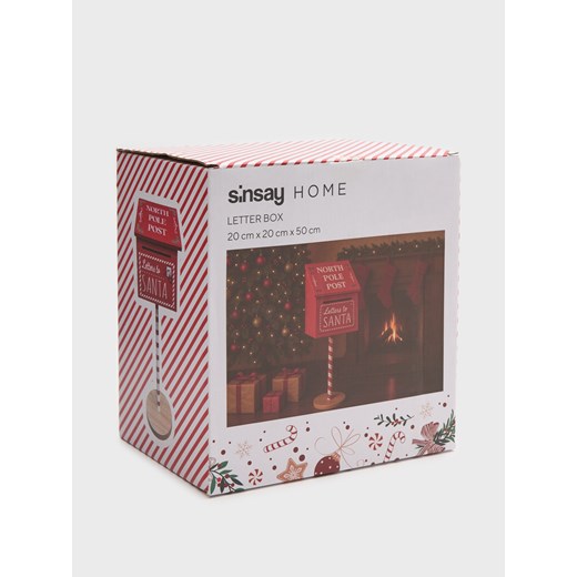 Sinsay - Skrzynka na listy do Świętego Mikołaja - czerwony Sinsay One Size Sinsay