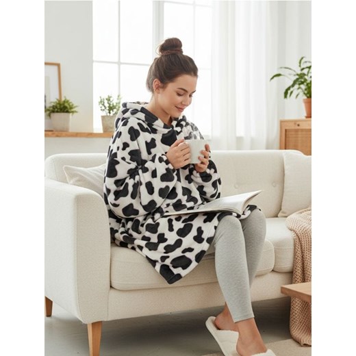 Sinsay - Bluza snuddie - biały ze sklepu Sinsay w kategorii Bluzy damskie - zdjęcie 187382161