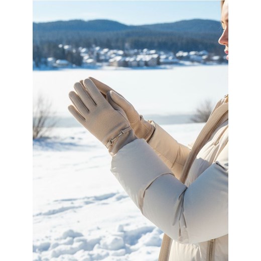 Sinsay - Rękawiczki - beżowy ze sklepu Sinsay w kategorii Rękawiczki damskie - zdjęcie 187382213