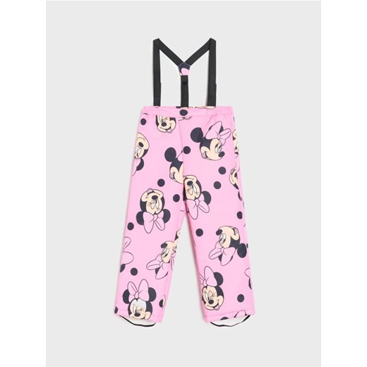 Sinsay - Spodnie na szelkach Minnie Mouse - różowy ze sklepu Sinsay w kategorii Spodnie dziewczęce - zdjęcie 187382253