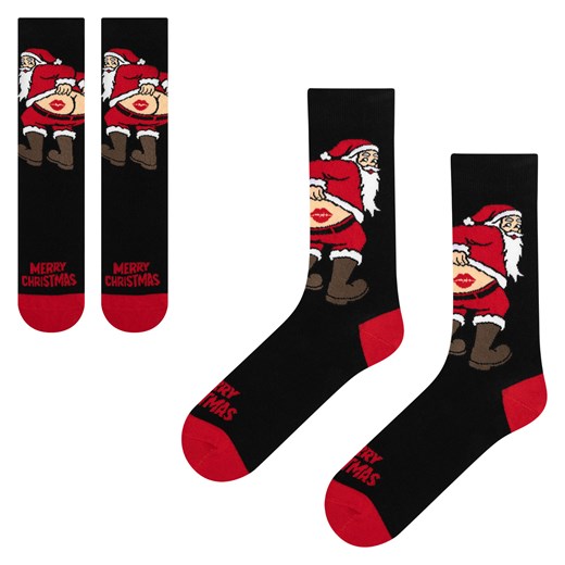 Skarpetki Niegrzeczny Mikołaj Tyłek ze sklepu Sklep SOXO w kategorii Skarpetki męskie - zdjęcie 187382292