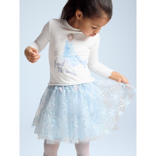 Reserved - Tiulowa spódnica z cekinami - jasnoniebieski ze sklepu Reserved w kategorii Spódnice dziewczęce - zdjęcie 187382654