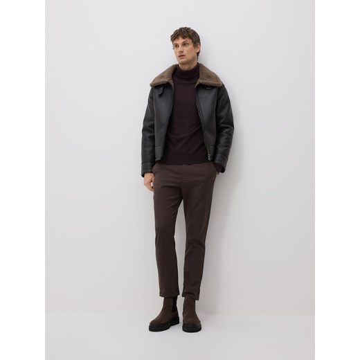 Reserved - Kurtka z kołnierzem - brązowy ze sklepu Reserved w kategorii Kurtki męskie - zdjęcie 187382723