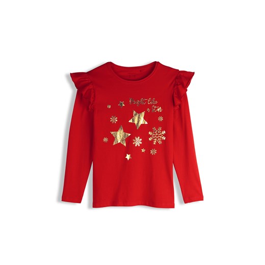 GATE Bawełniana koszulka z nadrukiem 3Y ze sklepu gateshop w kategorii Bluzki dziewczęce - zdjęcie 187382843