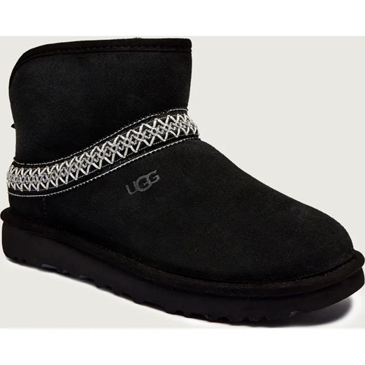 UGG Śniegowce W CLASSIC MINI CRESCENT | zamsz ze sklepu Gomez Fashion Store w kategorii Śniegowce damskie - zdjęcie 187383090