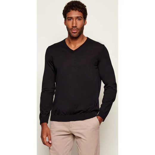 BOSS BLACK Wełniany sweter Melba-P | Slim Fit ze sklepu Gomez Fashion Store w kategorii Swetry męskie - zdjęcie 187383112