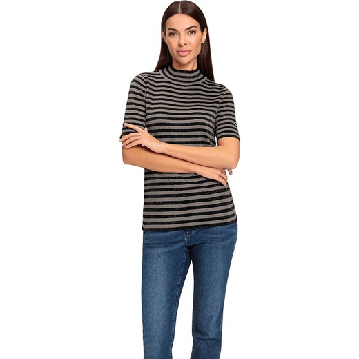 Heine Sweter w kolorze czarno-szarobrązowym Heine 38 promocyjna cena Limango Polska