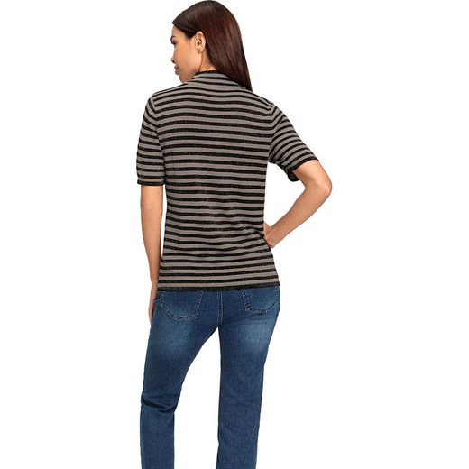 Heine Sweter w kolorze czarno-szarobrązowym Heine 38 Limango Polska okazyjna cena