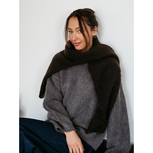 Reserved - Sweter z moherem i wełną - szary ze sklepu Reserved w kategorii Swetry damskie - zdjęcie 187384743