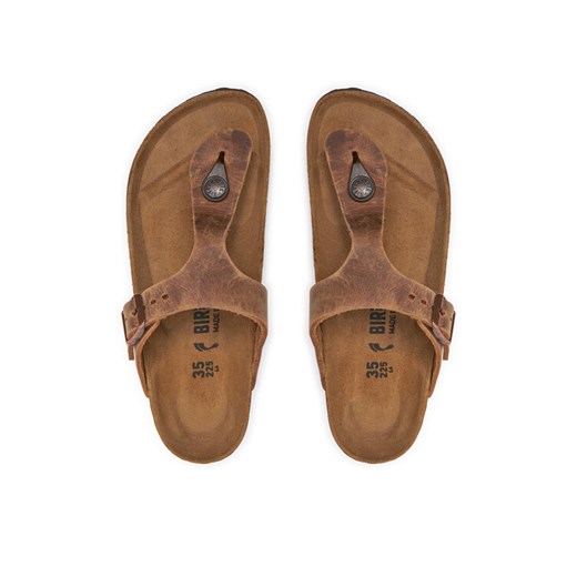 Japonki Birkenstock Gizeh Bs 0943813 Brązowy ze sklepu eobuwie.pl w kategorii Klapki damskie - zdjęcie 187384904