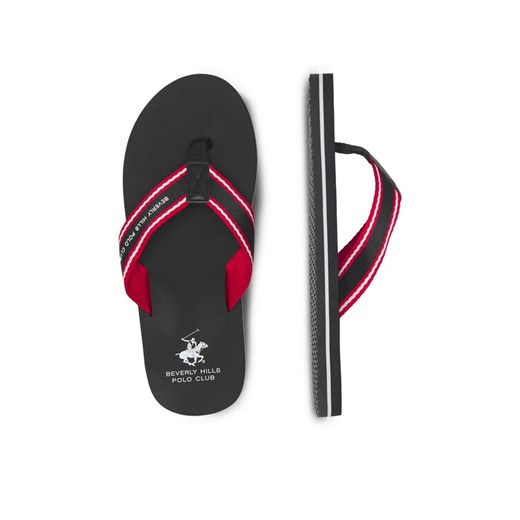 Japonki Beverly Hills Polo Club M-CA23316A Czarny ze sklepu eobuwie.pl w kategorii Klapki męskie - zdjęcie 187384941