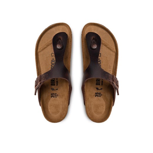 Japonki Birkenstock Gizeh Bs 0743833 Brązowy ze sklepu eobuwie.pl w kategorii Klapki damskie - zdjęcie 187384964