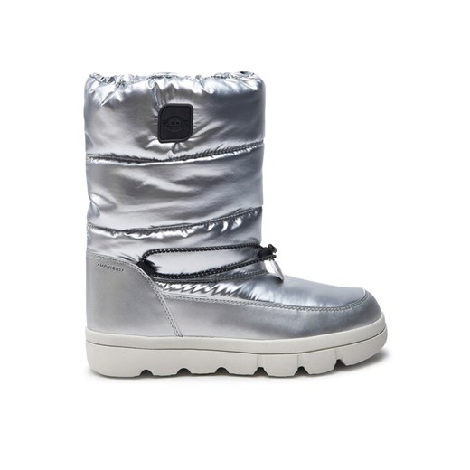 Śniegowce Geox J46HWB 0LVNF C1007 D Szary ze sklepu eobuwie.pl w kategorii Buty zimowe dziecięce - zdjęcie 187384970