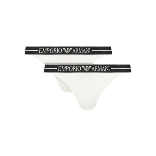 Emporio Armani Underwear Komplet stringów EW000405 AF10881 M0069 Biały ze sklepu MODIVO w kategorii Majtki damskie - zdjęcie 187385183