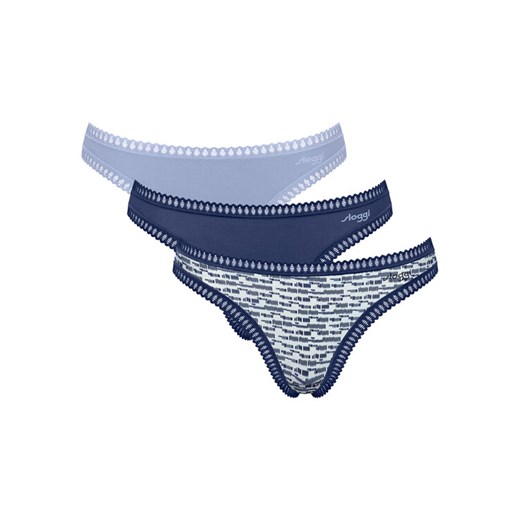 Sloggi Komplet stringów Go Crush 10219704 Niebieski ze sklepu MODIVO w kategorii Majtki damskie - zdjęcie 187385192
