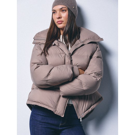 Mohito - Puchowa beżowa kurtka - brązowy ze sklepu Mohito w kategorii Kurtki damskie - zdjęcie 187385581