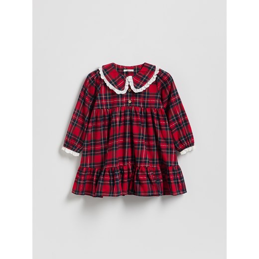 Reserved - Sukienka w kratę - wielobarwny ze sklepu Reserved w kategorii Sukienki dziewczęce - zdjęcie 187386173