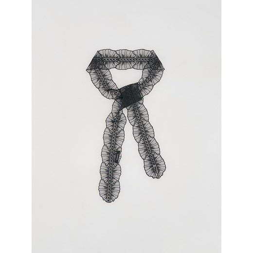 Reserved - Wąski szal - czarny ze sklepu Reserved w kategorii Szaliki i chusty damskie - zdjęcie 187386191