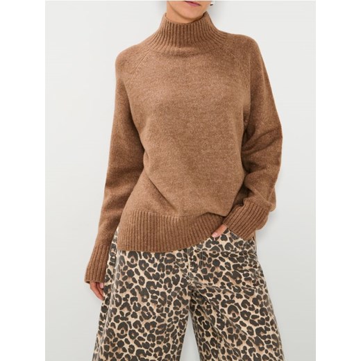 Sinsay - Sweter ze stójką - brązowy ze sklepu Sinsay w kategorii Swetry damskie - zdjęcie 187386864