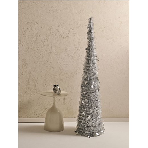 Sinsay - Dekoracja świąteczna w kształcie choinki - srebrny ze sklepu Sinsay w kategorii Dekoracje bożonarodzeniowe - zdjęcie 187386882