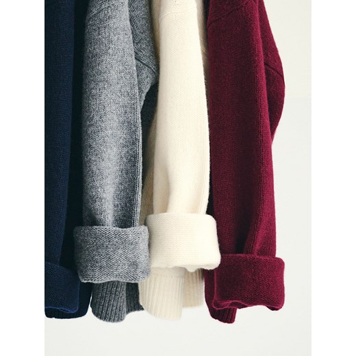 Reserved - Wełniany kardigan - kremowy ze sklepu Reserved w kategorii Swetry damskie - zdjęcie 187387884