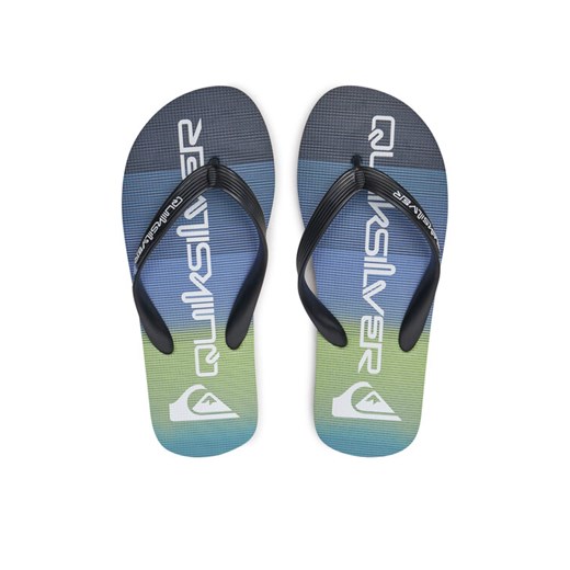 Japonki Quiksilver MOLOKAI STRIPE AQYL101361 XBBG Niebieski ze sklepu eobuwie.pl w kategorii Klapki męskie - zdjęcie 187388244