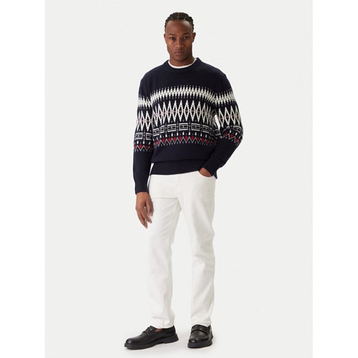 Tommy Hilfiger Sweter Fairisle MW0MW40844 Granatowy Regular Fit ze sklepu MODIVO w kategorii Swetry męskie - zdjęcie 187388481
