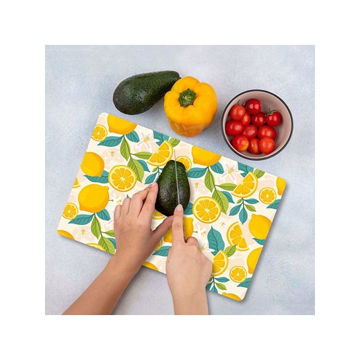 Violeta Home Deska w kolorze zielono-żółtym do krojenia - 30 x 40 cm ze sklepu Limango Polska w kategorii Deski - zdjęcie 187388980