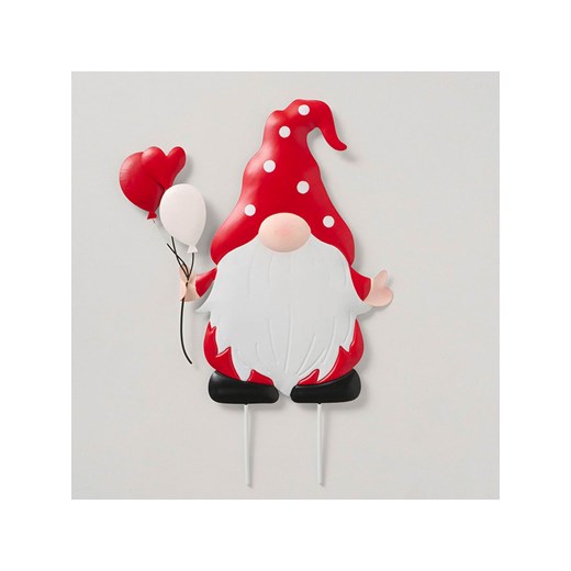 Boltze Dekoracja ogrodowa &quot;August&quot; w kolorze czerwono-białym - wys. 50 cm ze sklepu Limango Polska w kategorii Dekoracje i akcesoria ogrodowe - zdjęcie 187389073