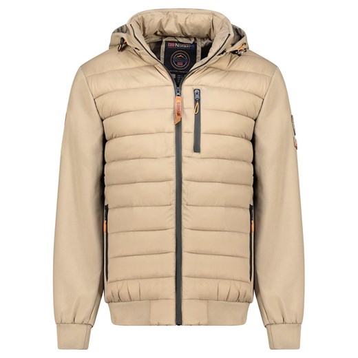 Geographical Norway Kurtka pikowana &quot;Boswell&quot; w kolorze beżowym ze sklepu Limango Polska w kategorii Kurtki męskie - zdjęcie 187389364