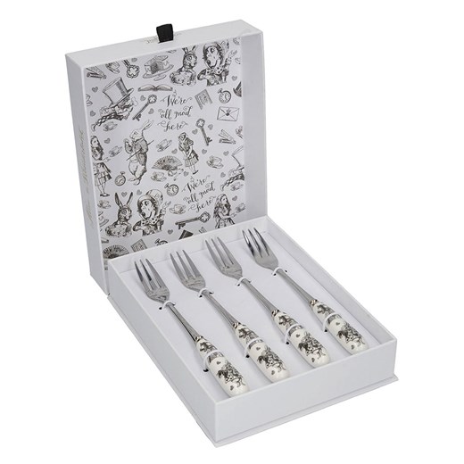 Mikasa Widelczyki (4 szt.) &quot;Alice In Wonderland&quot; w kolorze Mikasa onesize promocja Limango Polska