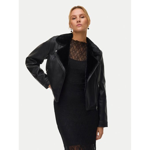 Vero Moda Kurtka z imitacji skóry Hailey 10250405 Czarny Regular Fit ze sklepu MODIVO w kategorii Kurtki damskie - zdjęcie 187389582