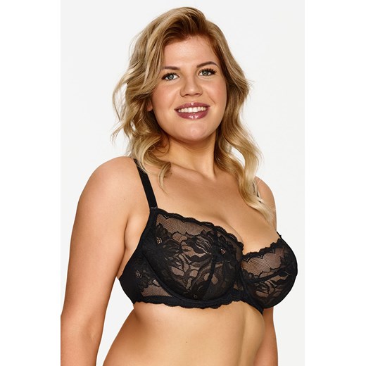 Lupo 2624 BIG biustonosz miękki dla pełniejszego biustu czarny ze sklepu kontri.pl w kategorii Biustonosze - zdjęcie 187389954