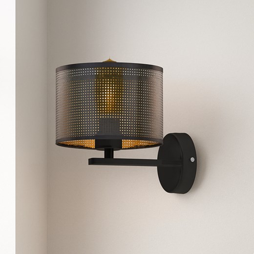 Czarny kinkiet do sypialni MEDELIN AŻUR ze sklepu Lysne w kategorii Lampy ścienne - zdjęcie 187390611