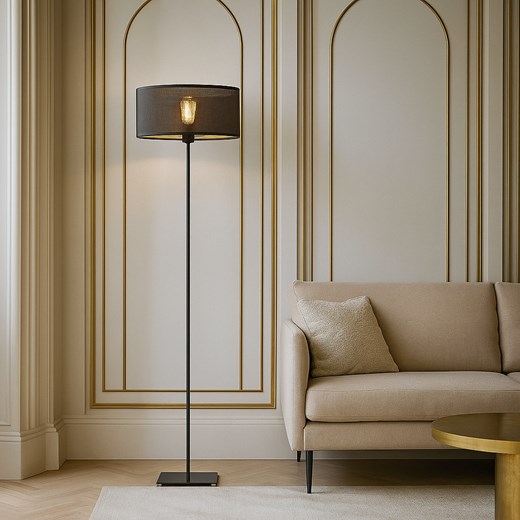 Mała lampa stojąca do czytania w salonie z abażurem MEKSYK AŻUR ze sklepu Lysne w kategorii Lampy podłogowe - zdjęcie 187390624