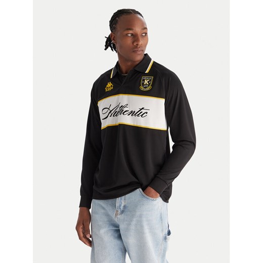 Kappa Polo Authentic Odran 321Y3PW Czarny Regular Fit ze sklepu MODIVO w kategorii T-shirty męskie - zdjęcie 187391204