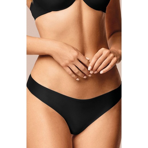 Brazyliany damskie z mikrofibry bezszwowe czarne z połyskiem 971, Kolor czarny, Rozmiar S, INFIORE ze sklepu Primodo w kategorii Skarpetki damskie - zdjęcie 187391634