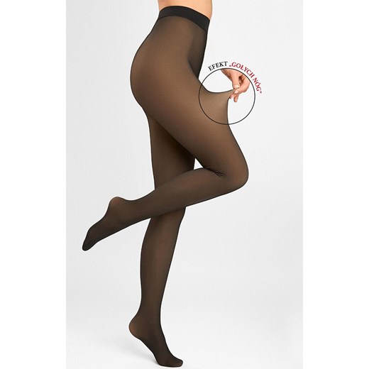 Marilyn rajstopy termiczne z efektem gołych nóg Mirage 85 DEN, Kolor czarny, Rozmiar S/M, Marilyn ze sklepu Primodo w kategorii Rajstopy - zdjęcie 187391660