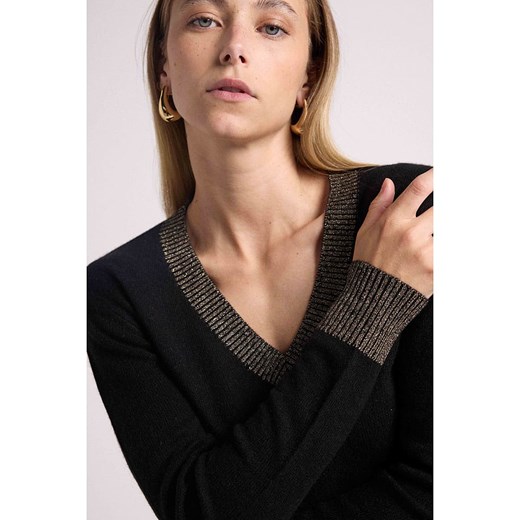 Maison Héritage Cashmere Kaszmirowy sweter w kolorze czarnym Maison Héritage Cashmere M wyprzedaż Limango Polska