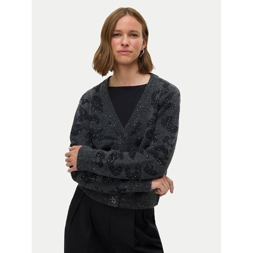 Vero Moda Kardigan Zuzu 10339337 Szary Regular Fit ze sklepu MODIVO w kategorii Swetry damskie - zdjęcie 187393121